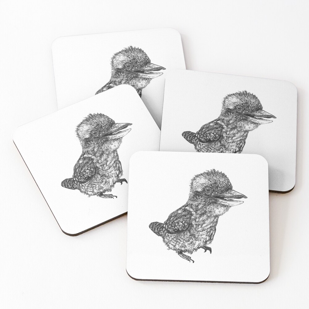 Mu Mu the Kookaburra Coasters (Set of 4)