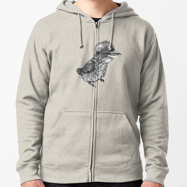 Mu Mu the Kookaburra Zipped Hoodie