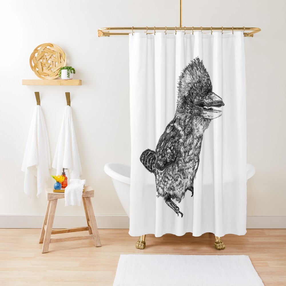 Mu Mu the Kookaburra Shower Curtain