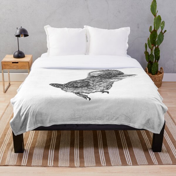 Mu Mu the Kookaburra Throw Blanket