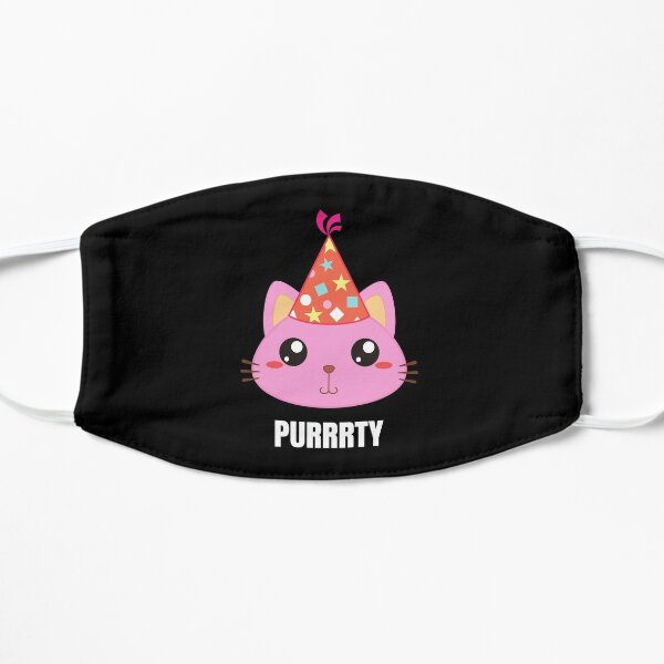 Cat Addict Face Masks Redbubble - roblox festive domino crown