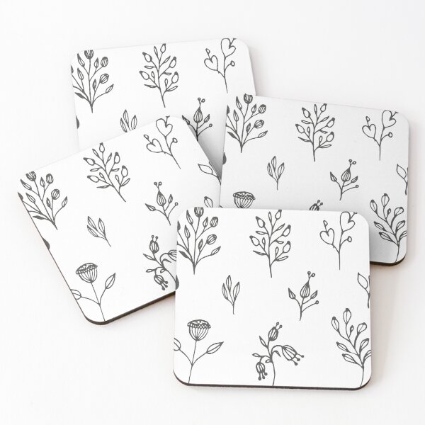 Item preview, handdrawn flowers pattern designed and sold by saadmery2020.