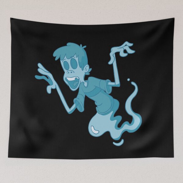 Item preview, Blue ghost haunted designed and sold by Monkey Ful.