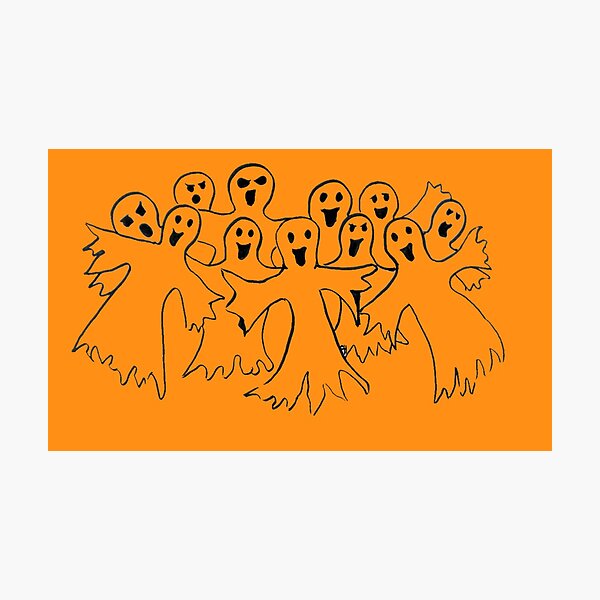 Item preview, Host of ghosts, orange designed and sold by Faerieglen.