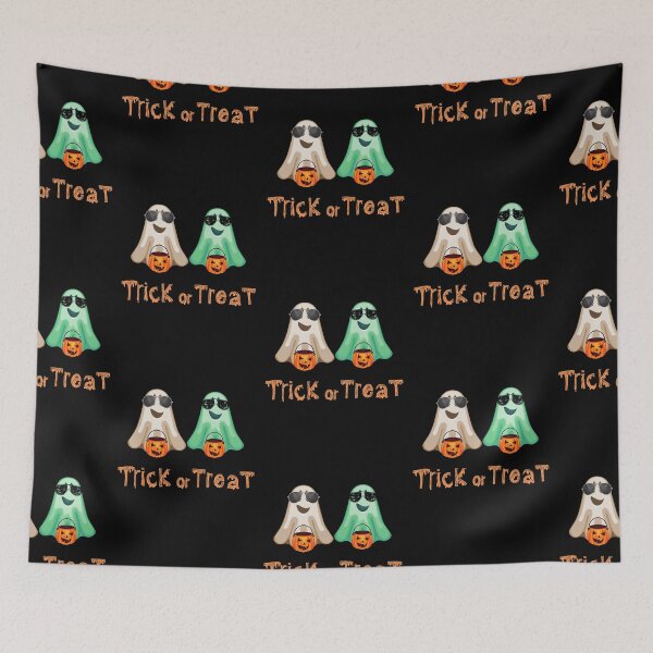Item preview, Cute trick or treat halloween ghost designed and sold by Windmill Wildflowers.