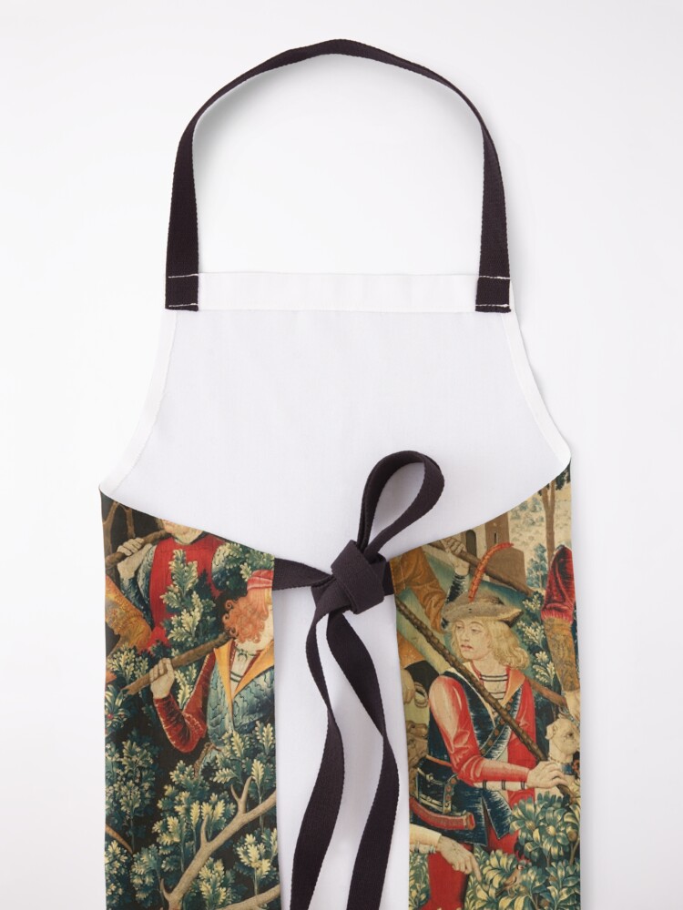 Alternate view of UNICORN IS FOUND / Fountain,Other Animals,Green Floral Apron