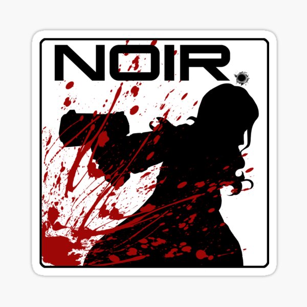 Noir. Logo Sticker