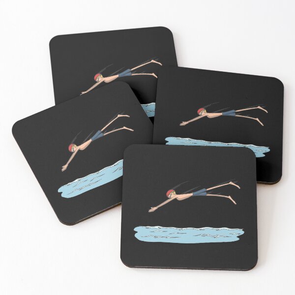 Item preview, Swimmer jumps into the water designed and sold by Monkey Ful.