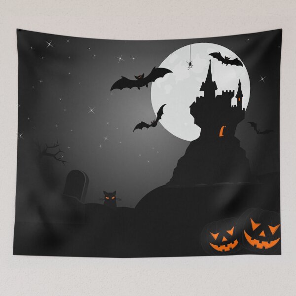 Item preview, Scary Dark Halloween Castle designed and sold by Fashimation20.