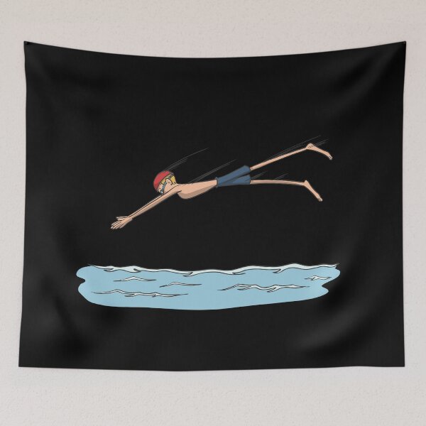 Item preview, Swimmer jumps into the water designed and sold by Monkey Ful.