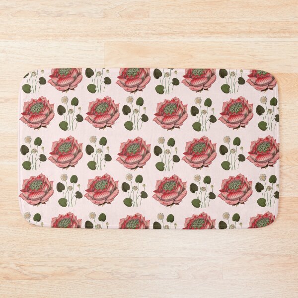 Item preview, Cute Girls Pink Lily Flower on Soft Pink Background Duvet designed and sold by Hanlar.
