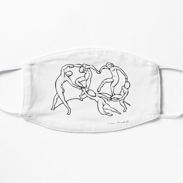 Henri Matisse The Dance and Music Line Artwork Hermitage Sketch For Prints Tshirts Posters Bags Men Women Youth Flat Mask