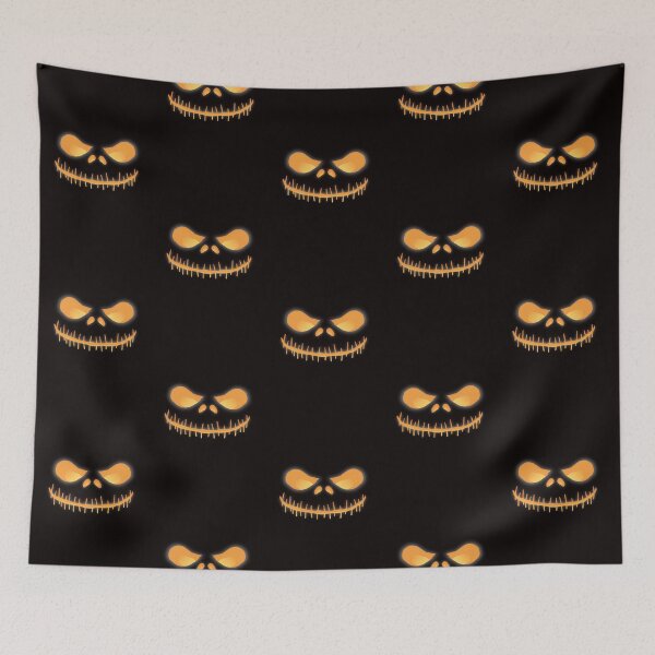 Item preview, Scary pumpkin face designed and sold by DeikarPOD.