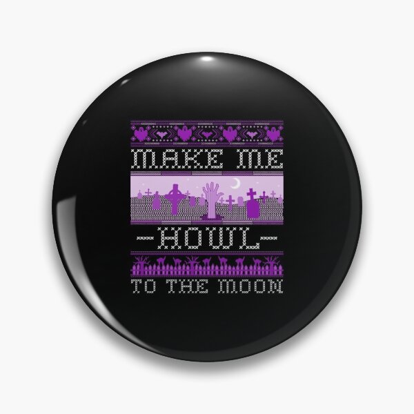 Item preview, Make Me Howl To The Moon | Halloween Holiday | Woven Spooky Graveyard designed and sold by Ainbowz-Artwork.