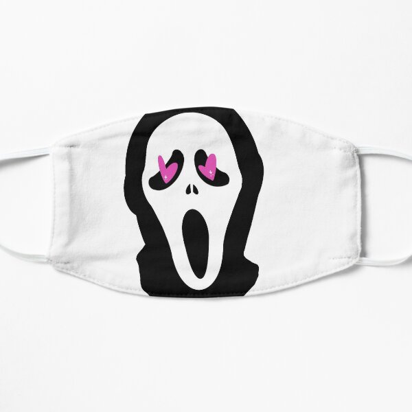 Ghost Eyes Face Masks Redbubble - ghostface mask roblox id
