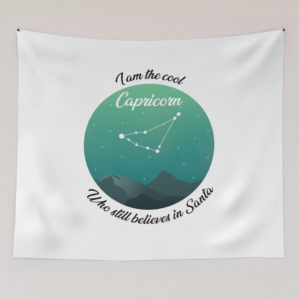 Item preview, Capricorn Zodiac Sign believer in Santa for Christmas  designed and sold by anins-azuree.