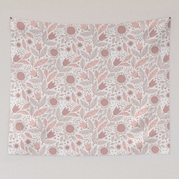 Item preview, Pink Leaf and Flower Pattern designed and sold by Ashstone23.