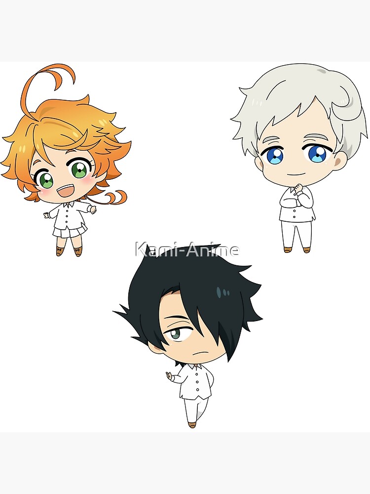 The Promised Neverland Emma Ray & Norman Characters | Art Board Print