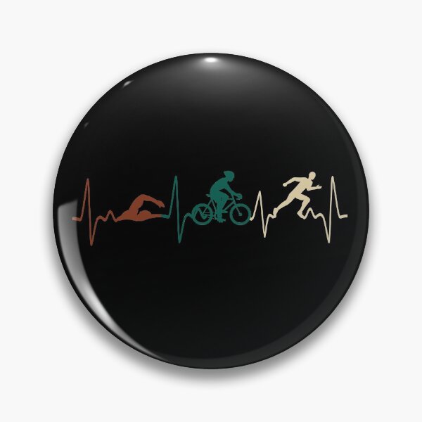 Item preview, Triathlete Cycling Running Swimming Heartbeat Triathlon  designed and sold by bestshirtdesign.