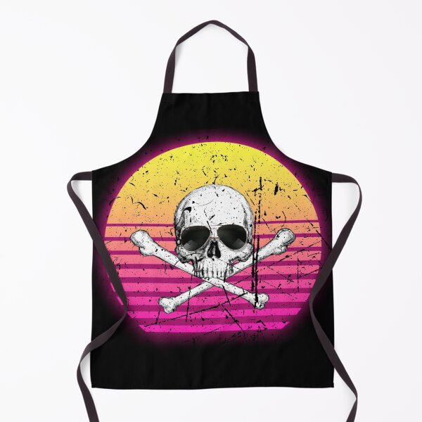 Item preview, Vintage skull and bones with sunglasses and setting sun designed and sold by Dirk4171.