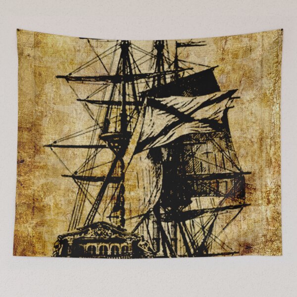 Item preview, Sailing fleet. Old sailing ship designed and sold by CatCoconut-Art.