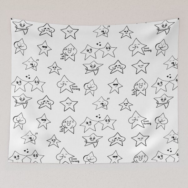 Item preview, Cute Stars Emojis Pattern designed and sold by saadmery2020.