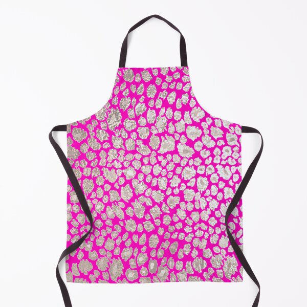 Item preview, Leopard pattern, faux metallic silver designed and sold by PixDezines.