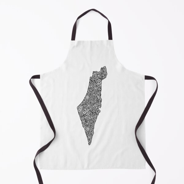 Item preview, Israel Map | Black and White | Floral pattern designed and sold by hayleylauren.