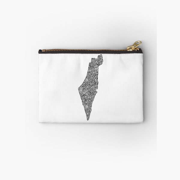 Item preview, Israel Map |  Black and White | Floral pattern designed and sold by hayleylauren.