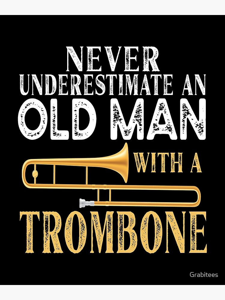 Trombone Smart People Instrument Trombonist Brass' Men's Premium
