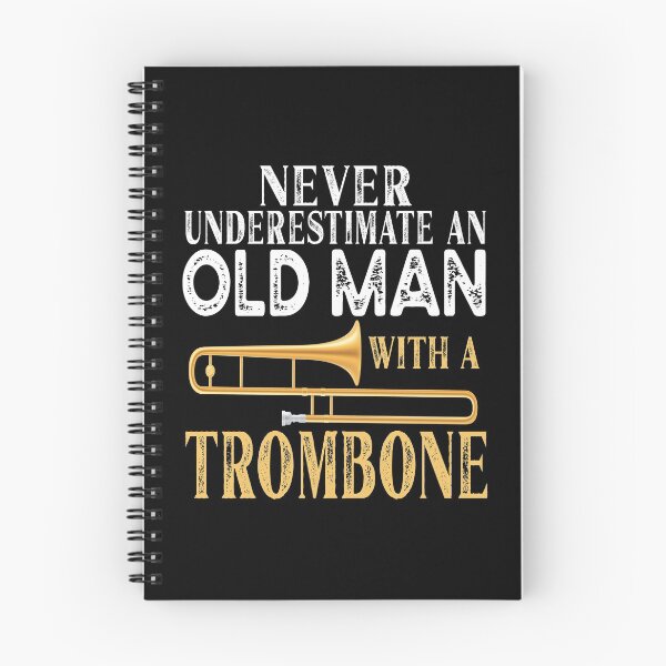 Item preview, Never Underestimate An Old Man With A Trombone Gift design designed and sold by Grabitees.