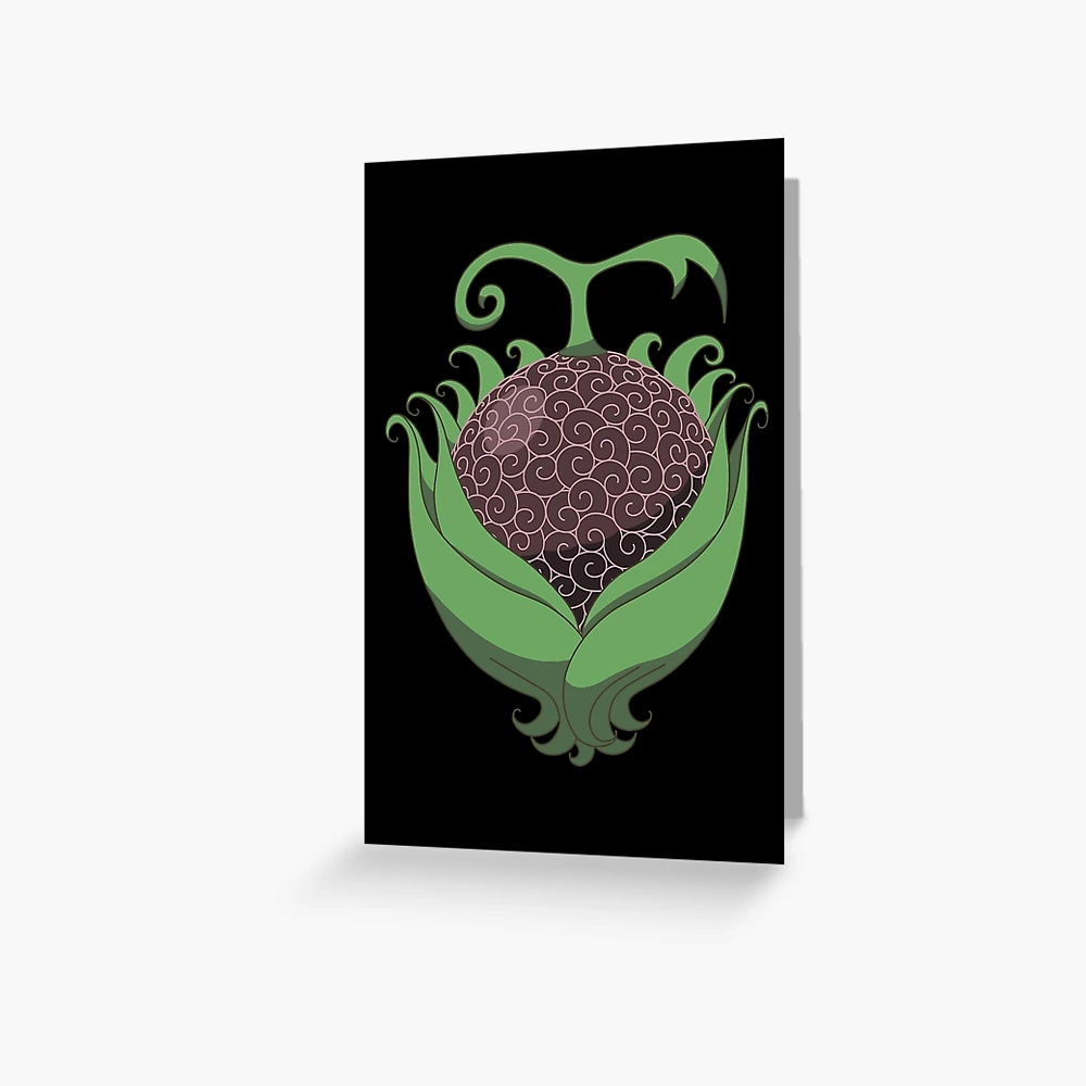 gasha gasha no mi devil fruit Greeting Card for Sale by goldjuliana