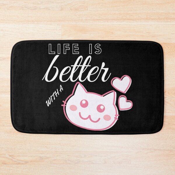 Item preview, Life Is Better With A Cat designed and sold by Clover Nguyen.