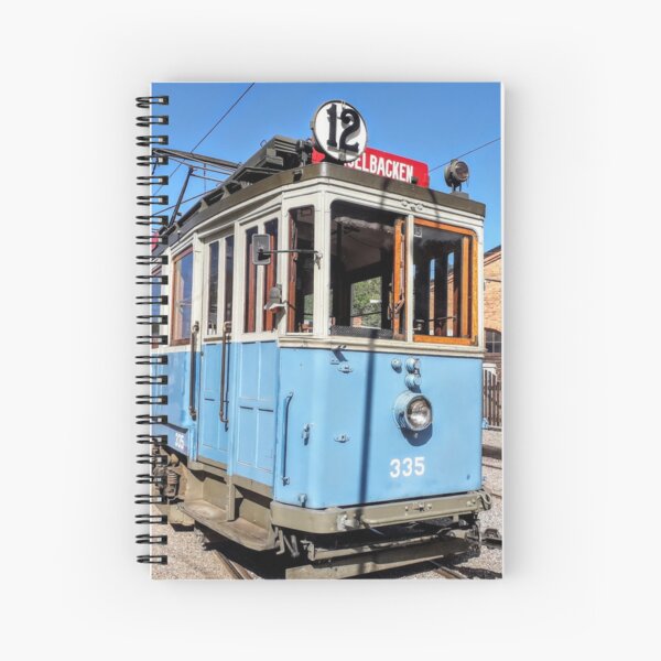 Aperçu de l'œuvre Rails de tramway rétro bleus Transports en commun créée et vendue par Tanja Dianova.
