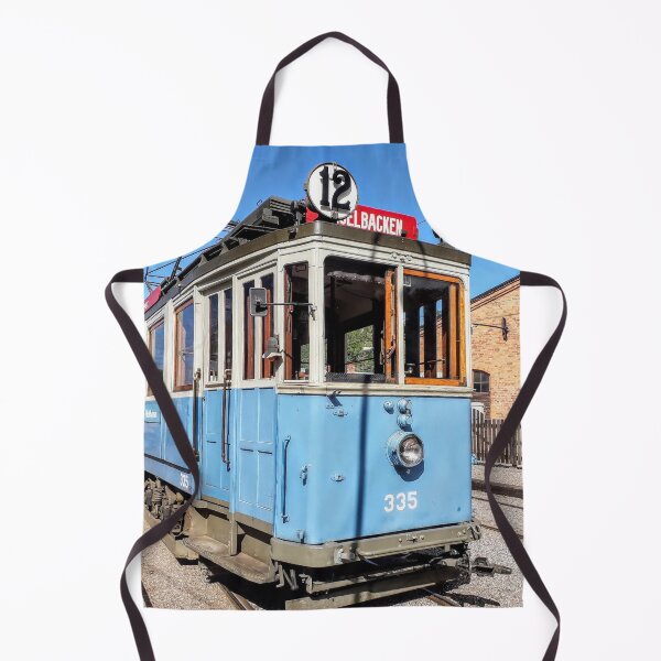 Item preview, Blue Retro Tram Rails Public transportation designed and sold by Tanja Dianova.