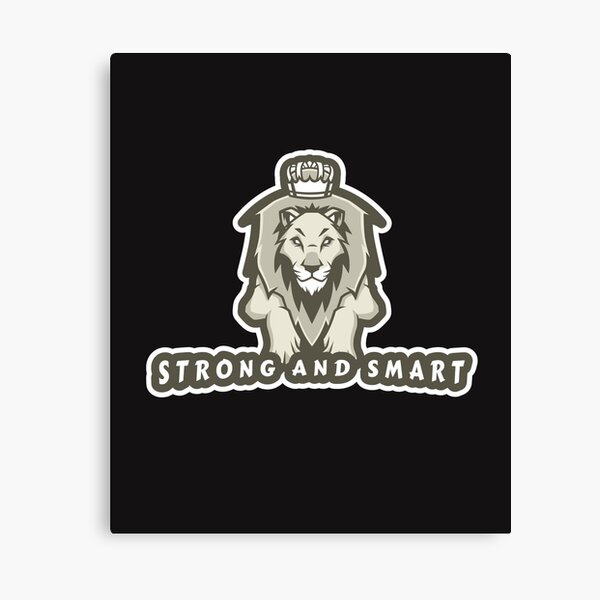 Lion With Crown for men and boys Canvas Print