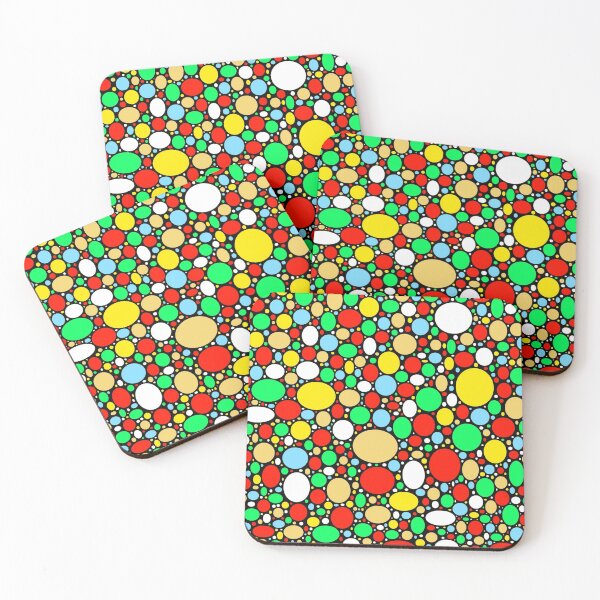 Item preview, Multi Coloured Circles Black Background designed and sold by Walter73.
