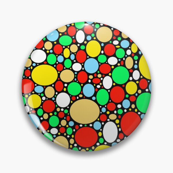 Item preview, Multi Coloured Circles Black Background designed and sold by Walter73.