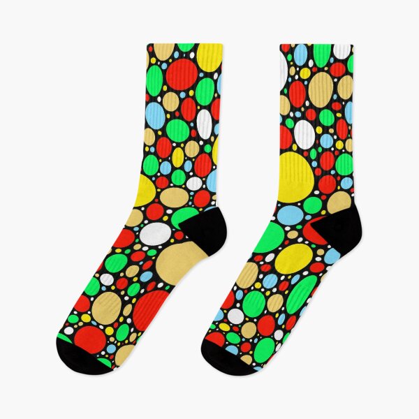 Item preview, Multi Coloured Circles Black Background designed and sold by Walter73.