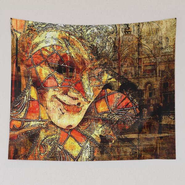 Item preview, Venice Carnival. Red Joker mask designed and sold by CatCoconut-Art.