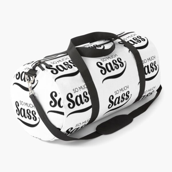 Item preview, So Much Sass - Black on White designed and sold by VicEllisArt.