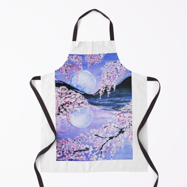 Item preview, moon night flowers japan designed and sold by MariaElenaPaint.