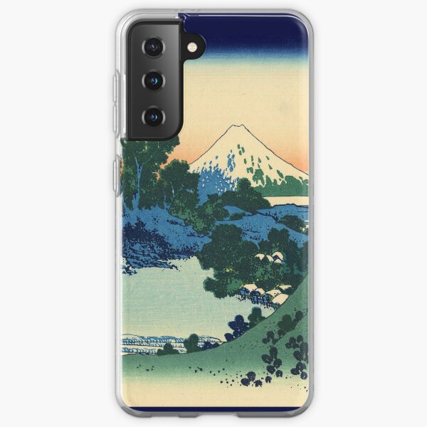Japanese Woodblock Prints Ukiyo-e - "Shichiri beach in Sagami Province / 相州七里浜" by Hokusai Samsung Galaxy Soft Case