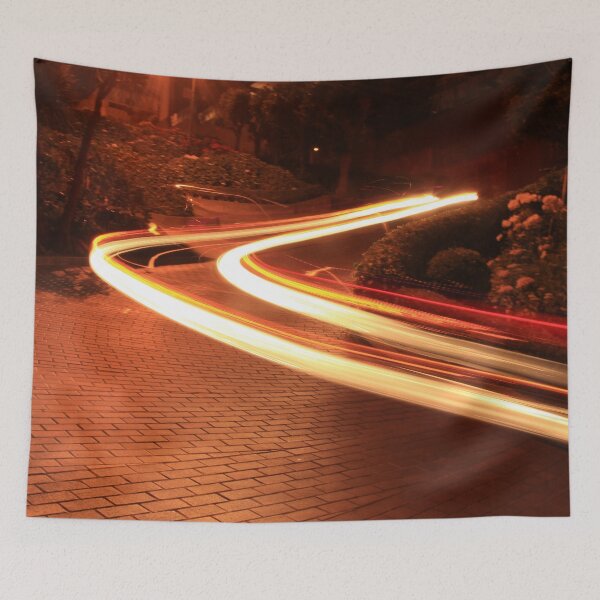 Item preview, Winding Light trail  - Lombard St SFO designed and sold by TobyDesignStore.