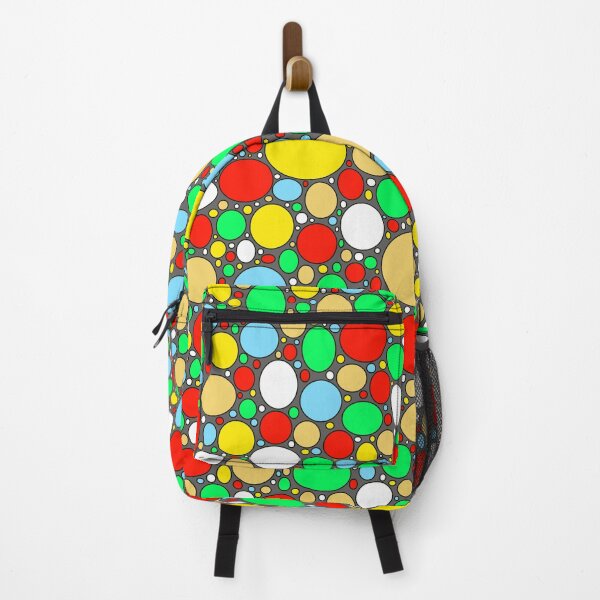 Item preview, Multi Coloured Circles Grey Background designed and sold by Walter73.