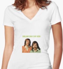ENGLAND DAN IS MY HERO Women's Fitted V-Neck T-Shirt