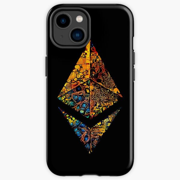 "Gold leafed" ETH crypto, Etherium logo. iPhone Tough Case