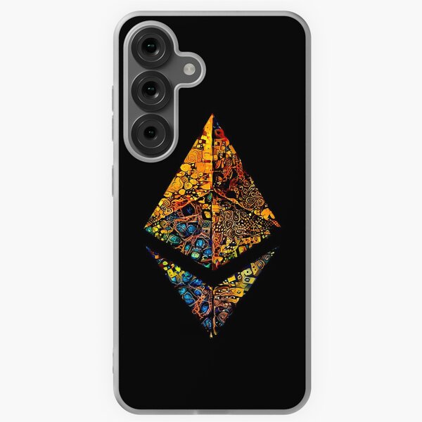 Item preview, "Gold leafed" ETH crypto, Ethereum logo.  designed and sold by PrintPit.