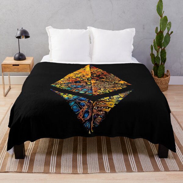 Item preview, "Gold leafed" ETH crypto, Ethereum logo.  designed and sold by PrintPit.