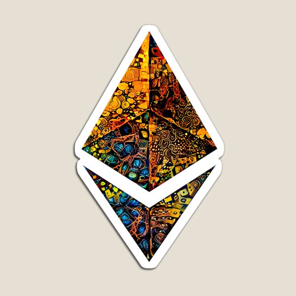Item preview, Criptomoneda ETH "hoja de oro", logotipo de Ethereum. designed and sold by PrintPit.